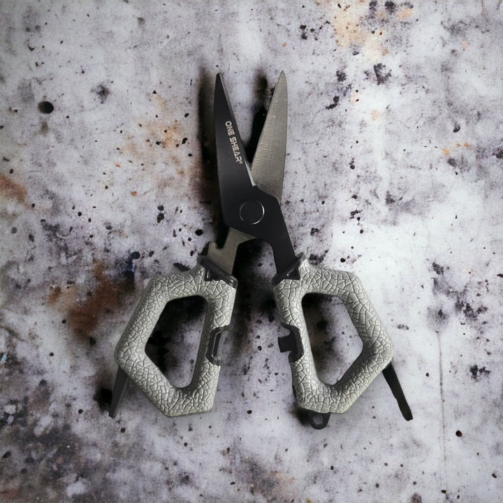 Cool Gray Braided Line Cutter Fishing Utility Shear | ONE SHEAR®