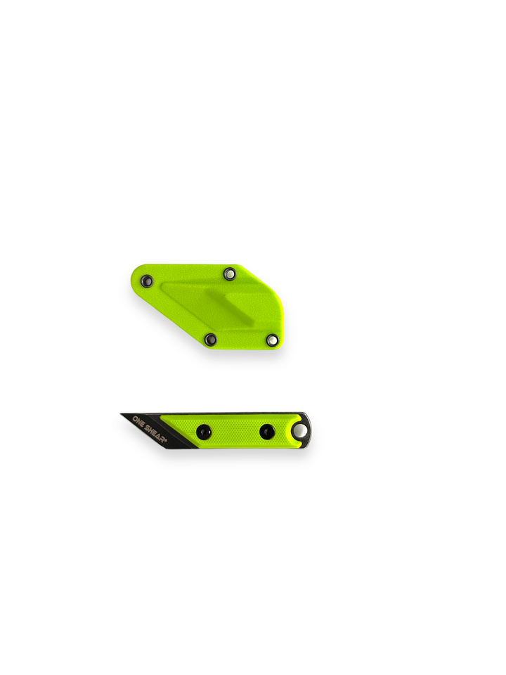 Neon Green Lightweight EDC neck Knife Kiridashi| ONE SHEAR®