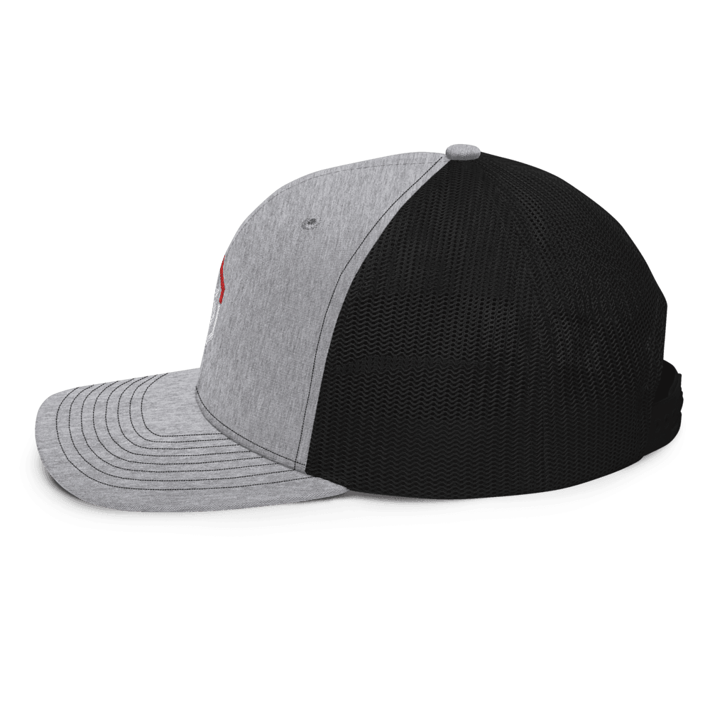 ONE SHEAR Logo Richardson Trucker SnapBack Mesh Hat - ONE SHEAR