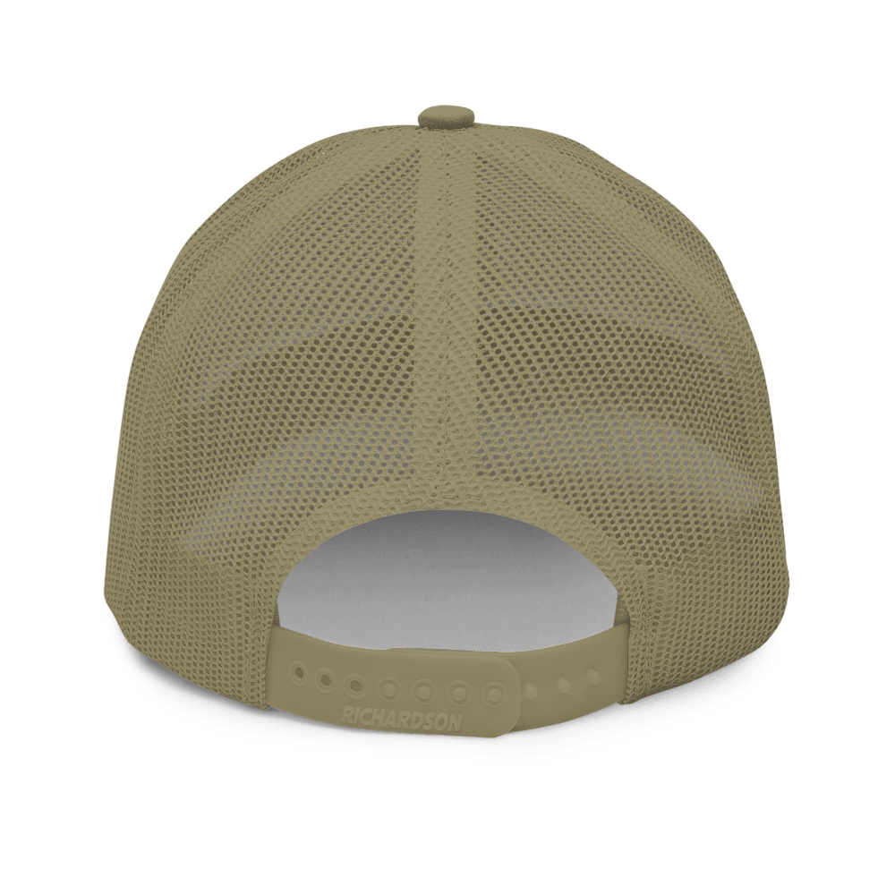 ONE SHEAR Logo Richardson Trucker SnapBack Mesh Hat - ONE SHEAR