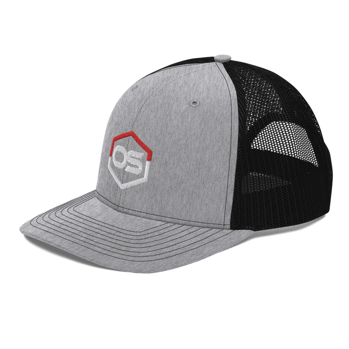 ONE SHEAR Logo Richardson Trucker SnapBack Mesh Hat - ONE SHEAR