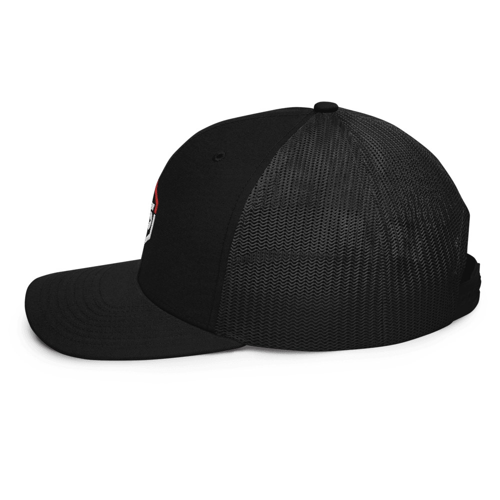 ONE SHEAR Logo Richardson Trucker SnapBack Mesh Hat - ONE SHEAR