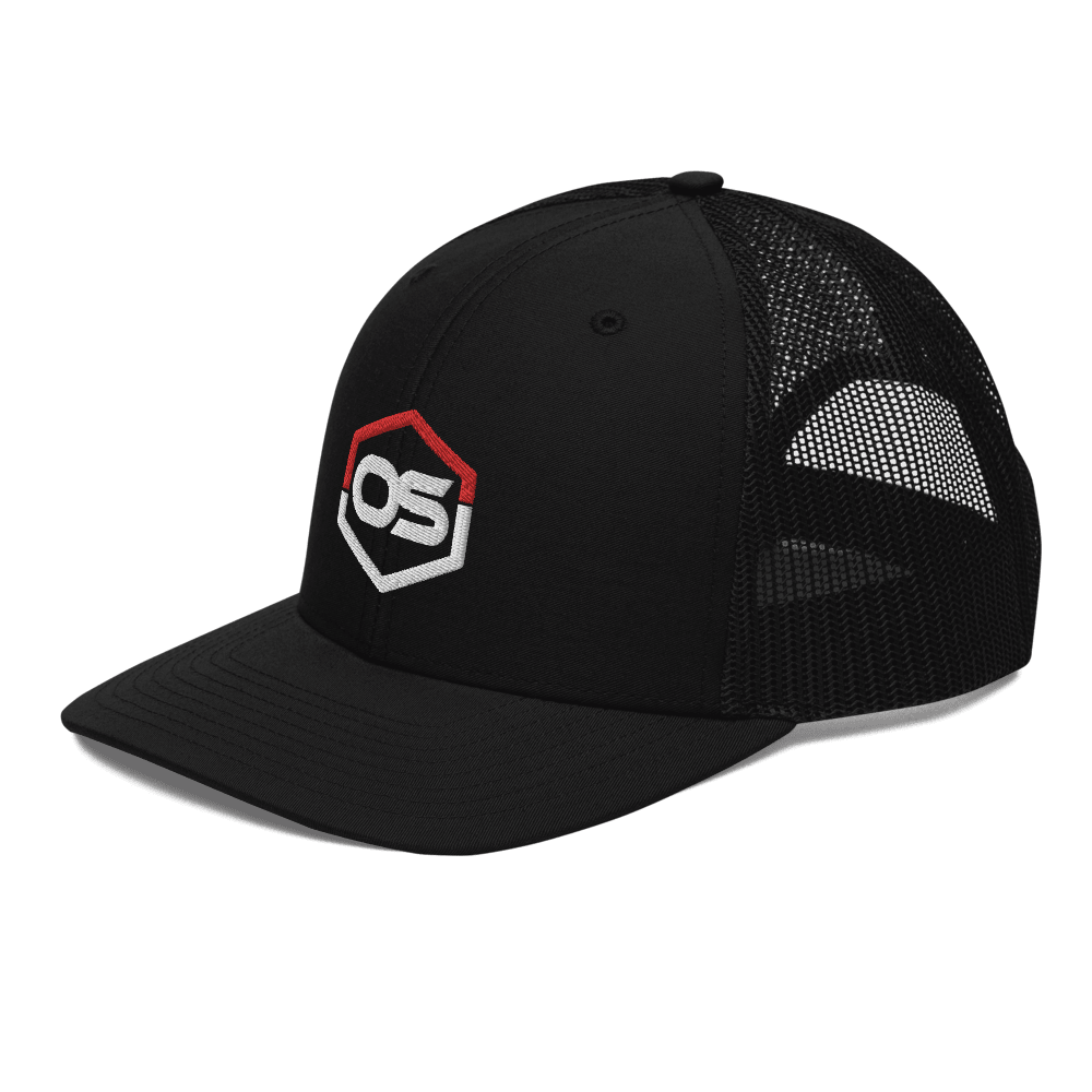 ONE SHEAR Logo Richardson Trucker SnapBack Mesh Hat - ONE SHEAR