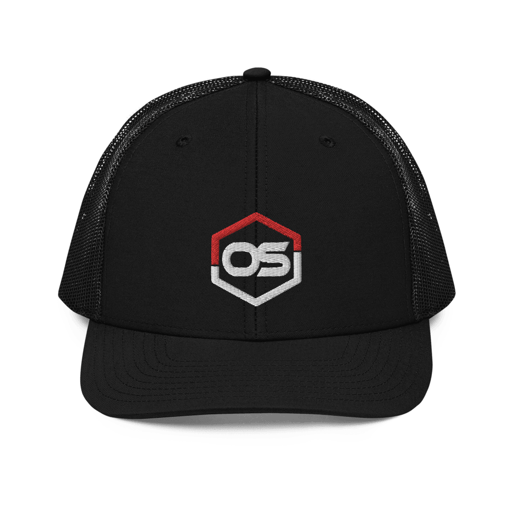 ONE SHEAR Logo Richardson Trucker SnapBack Mesh Hat - ONE SHEAR