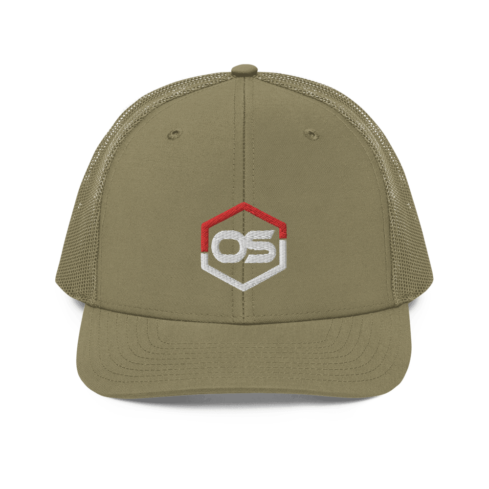 ONE SHEAR Logo Richardson Trucker SnapBack Mesh Hat - ONE SHEAR