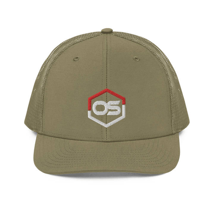 ONE SHEAR Logo Richardson Trucker SnapBack Mesh Hat - ONE SHEAR